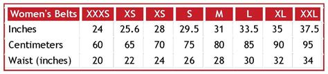 coach belt women's size chart.